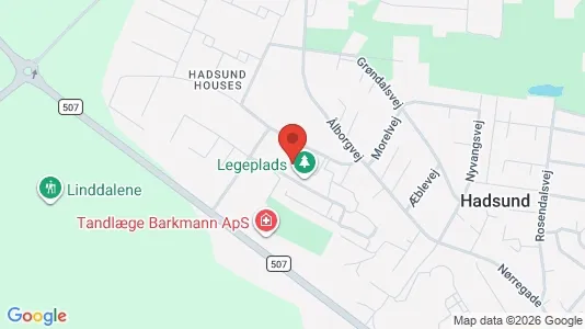 Apartments for rent i Hadsund - kort over placeringen