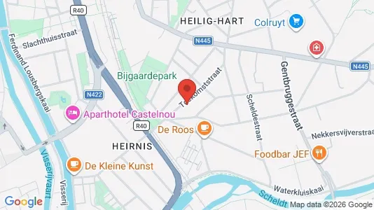 Apartments for rent i Gent Sint-Amandsberg - kort over placeringen