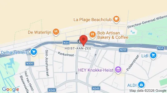 Apartments for rent i Knokke-Heist - kort over placeringen