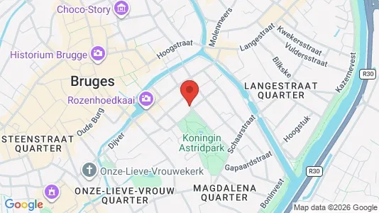 Apartments for rent i Brugge - kort over placeringen