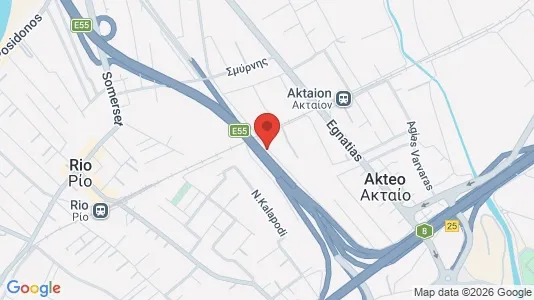 Apartments for rent i Patras - kort over placeringen