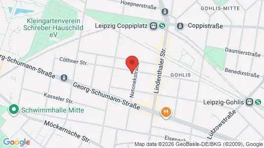 Apartments for rent i Leipzig - kort over placeringen