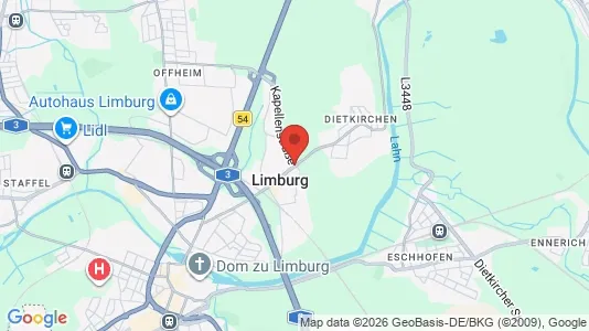 Apartments for rent i Limburg-Weilburg - kort over placeringen
