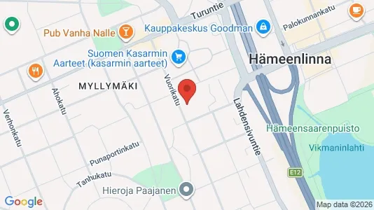 Apartments for rent i Hämeenlinna - kort over placeringen