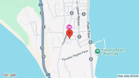 Apartments for rent i Larnaca - kort over placeringen