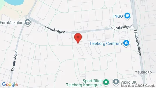 Apartments for rent i Växjö - kort over placeringen