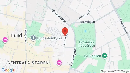 Apartments for rent i Lund - kort over placeringen