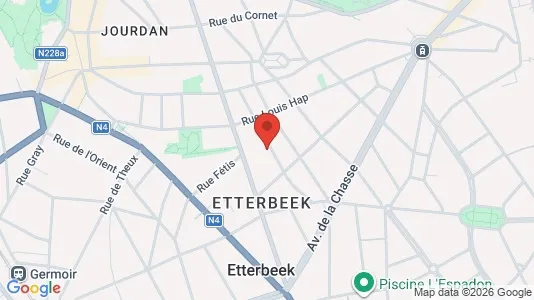Apartments for rent i Brussels Etterbeek - kort over placeringen