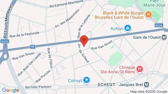 Apartments for rent in Brussels Anderlecht - Photo from Google Street View