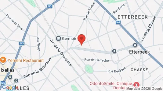 Apartments for rent i Brussels Etterbeek - kort over placeringen