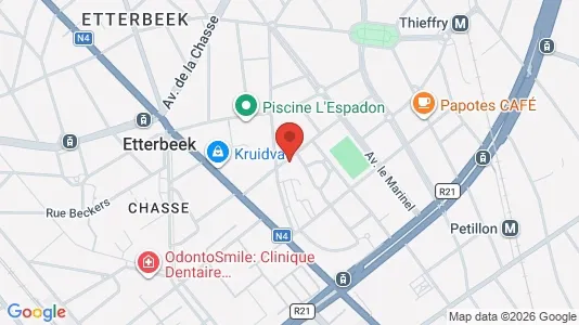 Apartments for rent i Brussels Etterbeek - kort over placeringen