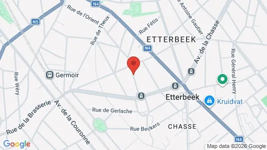 Apartments for rent i Brussels Etterbeek - kort over placeringen