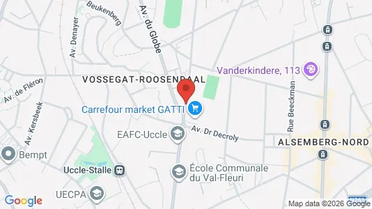 Apartments for rent i Brussels Ukkel - kort over placeringen