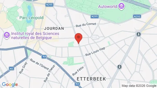 Apartments for rent i Brussels Etterbeek - kort over placeringen