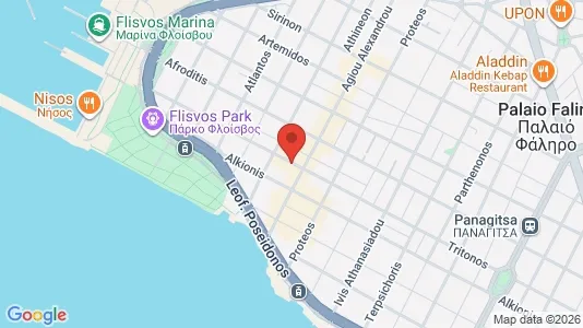 Apartments for rent i Palaio Faliro - kort over placeringen