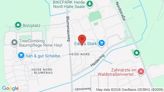 Apartments for rent i Halle (Saale) - kort over placeringen