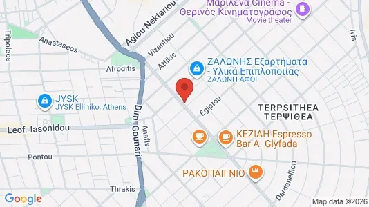 Apartments for rent i Elliniko-Argyroupoli - kort over placeringen