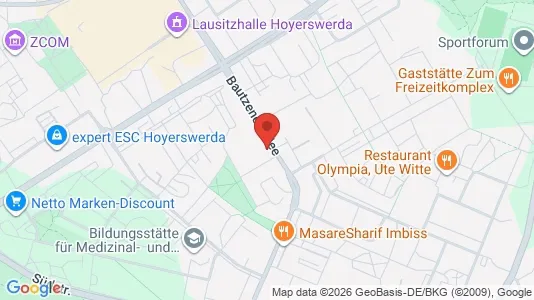 Apartments for rent i Bautzen - kort over placeringen