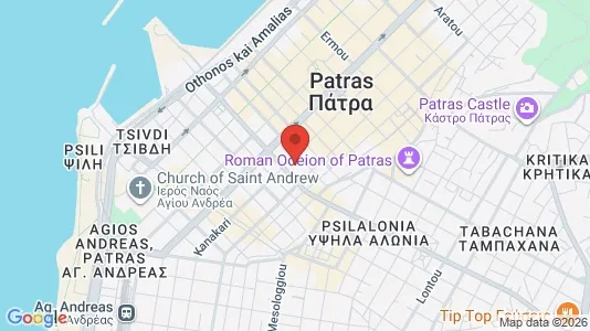 Apartments for rent i Patras - kort over placeringen