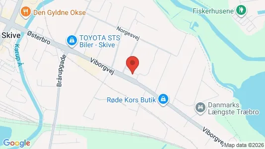Apartments for rent i Skive - kort over placeringen