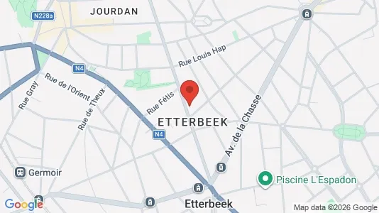 Apartments for rent i Brussels Etterbeek - kort over placeringen