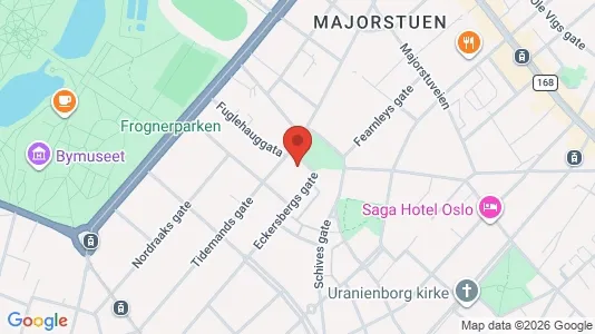 Apartments for rent i Oslo Frogner - kort over placeringen