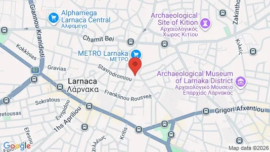 Apartments for rent i Larnaca - kort over placeringen