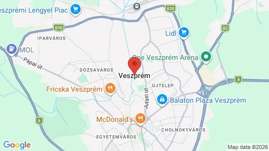 Apartments for rent i Veszprémi - kort over placeringen