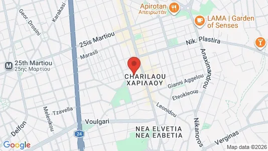 Apartments for rent i Pylaia-Chortiatis - kort over placeringen