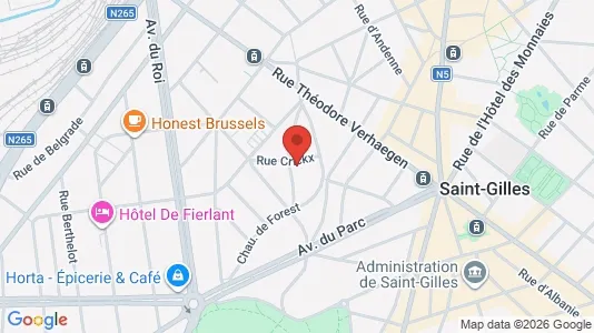Apartments for rent i Brussels Elsene - kort over placeringen