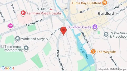 Apartments for rent i Guildford - Surrey - kort over placeringen