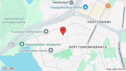 Apartments for rent i Helsinki Kaakkoinen - kort over placeringen