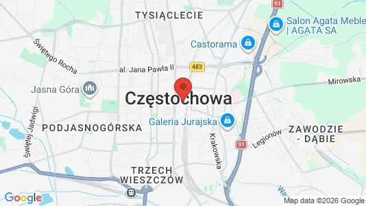 Apartments for rent in Częstochowa - Photo from Google Street View