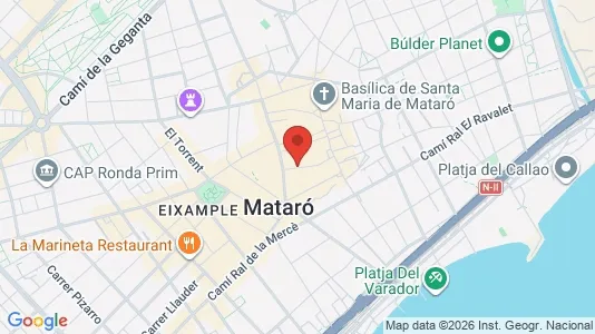 Apartments for rent i Mataró - kort over placeringen