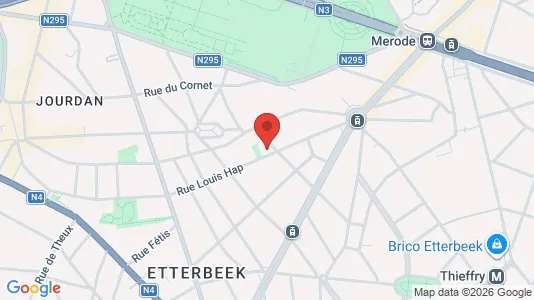 Apartments for rent i Brussels Etterbeek - kort over placeringen