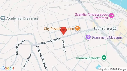 Apartments for rent i Drammen - kort over placeringen