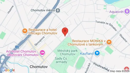 Apartments for rent in Chomutov - Photo from Google Street View