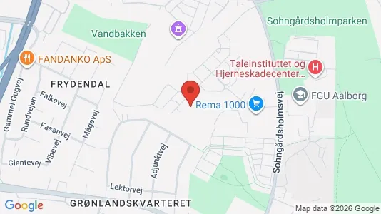Apartments for rent i Aalborg Center - kort over placeringen