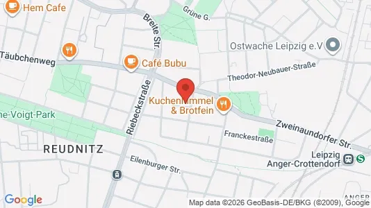 Apartments for rent i Leipzig - kort over placeringen