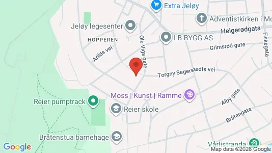 Apartments for rent i Moss - kort over placeringen