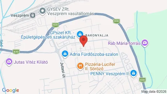 Apartments for rent i Veszprémi - kort over placeringen