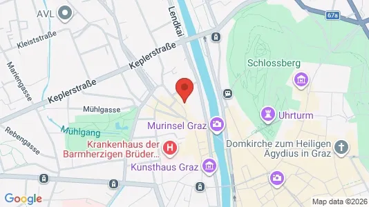 Apartments for rent i Graz - kort over placeringen