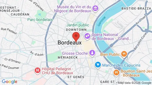 Houses for rent i Bordeaux - kort over placeringen