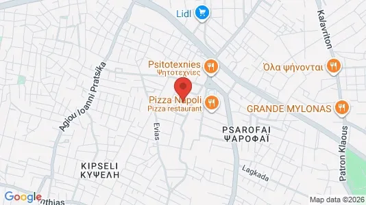 Apartments for rent i Patras - kort over placeringen