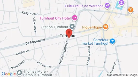 Apartments for rent i Turnhout - kort over placeringen