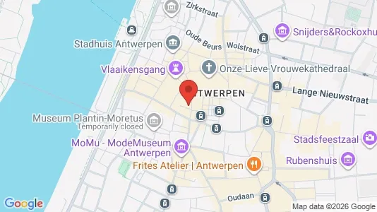 Apartments for rent i Stad Antwerp - kort over placeringen