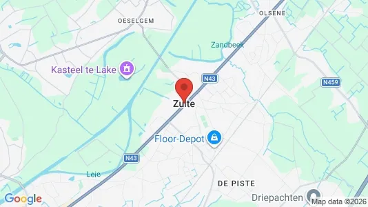 Houses for rent i Zulte - kort over placeringen