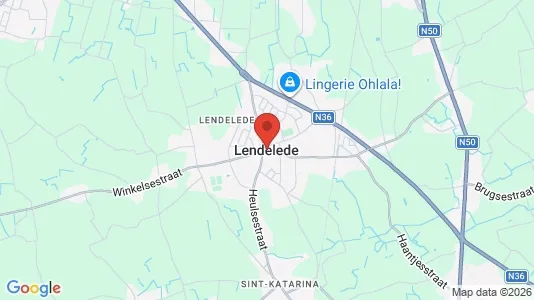 Houses for rent i Lendelede - kort over placeringen