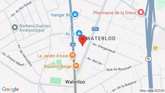 Apartments for rent i Waterloo - kort over placeringen