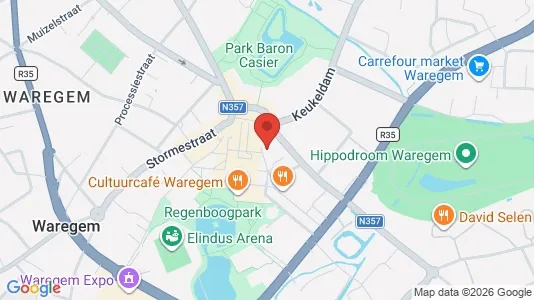 Apartments for rent i Waregem - kort over placeringen